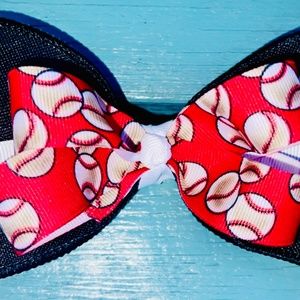 Baseball Hair bow